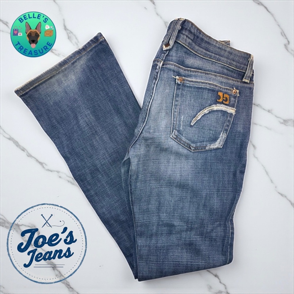 Joe's Jeans Women's 30 Bootcut Flare Leg Blue Medium Wash Mid Rise Stretch 29x33